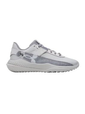 Kids Under Armour Harper 10 Baseball Youth Turf Shoes in Grey. 6010326